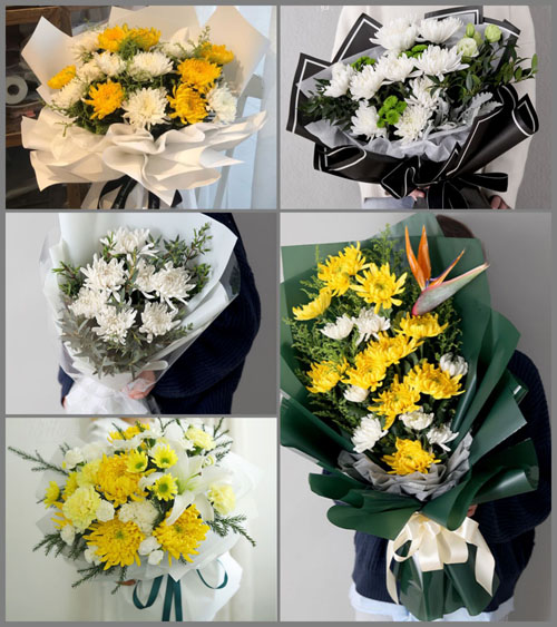 湖北武汉市新洲区仓埠街道叶岗村白事花束代送